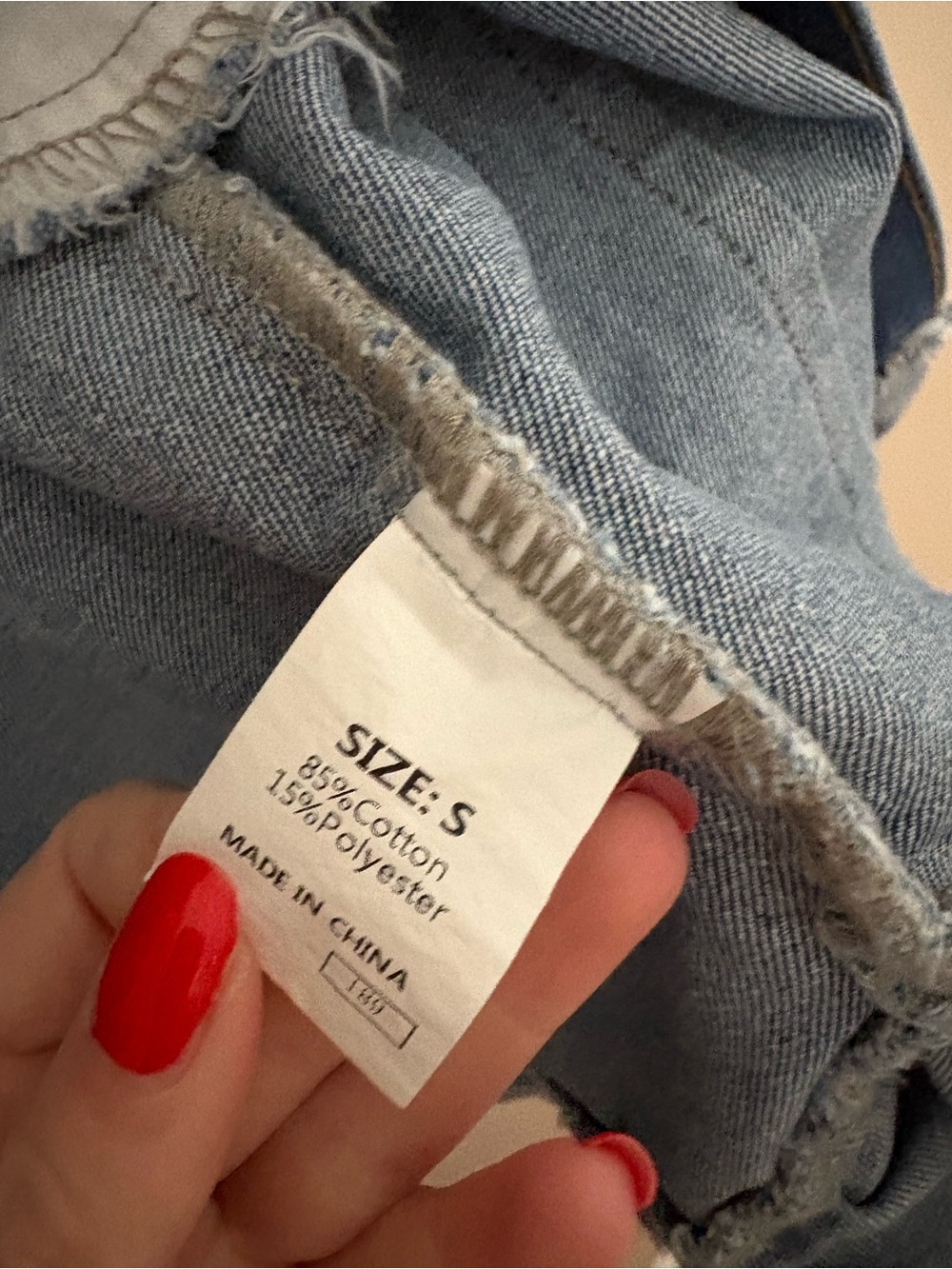 Blue Denim Ruffle-Sleeve Jean Jacket Sz S - Picture 4 of 6